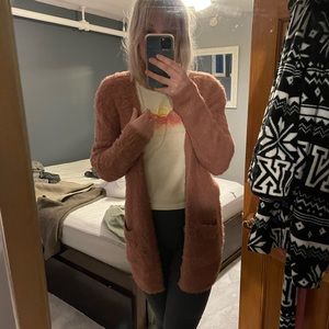 Free People rose XS cardigan